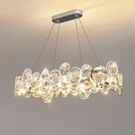 Chrome Round Crystal Chandelier - Lamp Outdoor