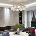 Chrome Round Crystal Chandelier - Lamp Outdoor