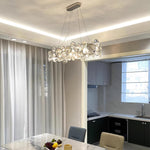 Chrome Round Crystal Chandelier - Lamp Outdoor