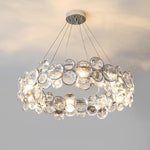 Chrome Round Crystal Chandelier - Lamp Outdoor