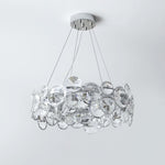 Chrome Round Crystal Chandelier - Lamp Outdoor