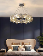 Chrome Round Crystal Chandelier - Lamp Outdoor