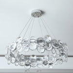 Chrome Round Crystal Chandelier - Lamp Outdoor