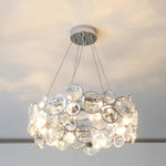Chrome Round Crystal Chandelier - Lamp Outdoor