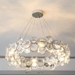 Chrome Round Crystal Chandelier - Lamp Outdoor
