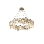 Chrome Round Crystal Chandelier - Lamp Outdoor