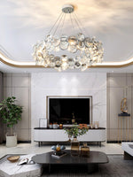 Chrome Round Crystal Chandelier - Lamp Outdoor