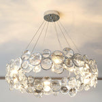 Chrome Round Crystal Chandelier - Lamp Outdoor