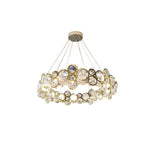 Chrome Round Crystal Chandelier - Lamp Outdoor