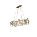 Chrome Round Crystal Chandelier - Lamp Outdoor