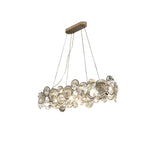 Chrome Round Crystal Chandelier - Lamp Outdoor