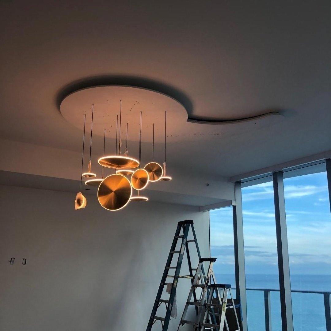 Chrona Dish Pendant Light - Lamp Outdoor