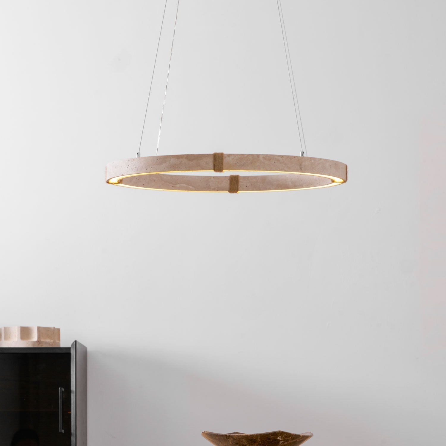 Alsilis Travertine Chandelier - Lamp Outdoor