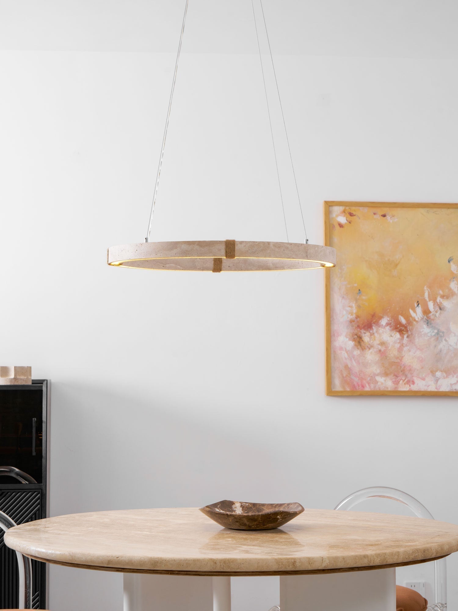 Alsilis Travertine Chandelier - Lamp Outdoor