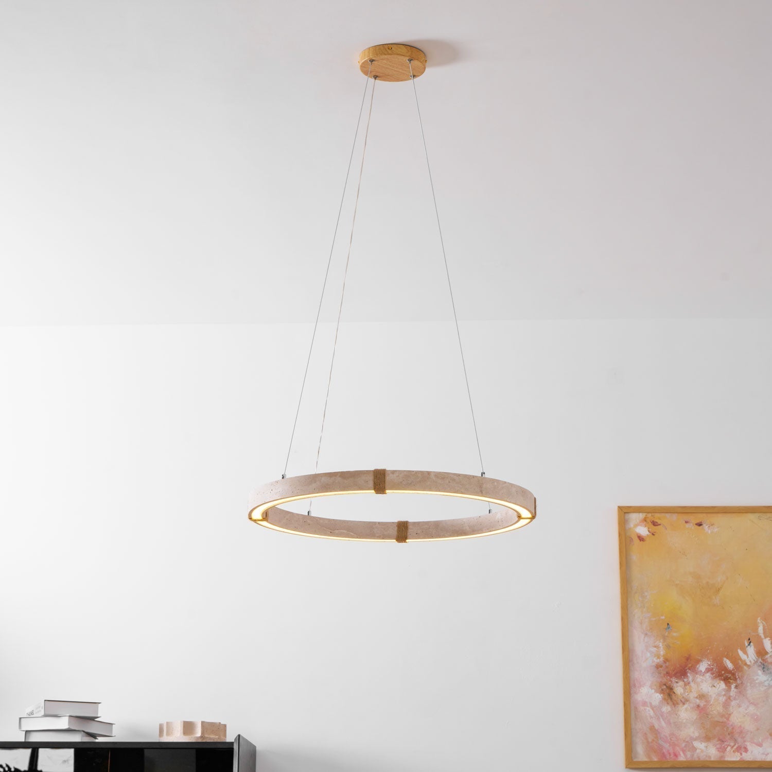 Alsilis Travertine Chandelier - Lamp Outdoor