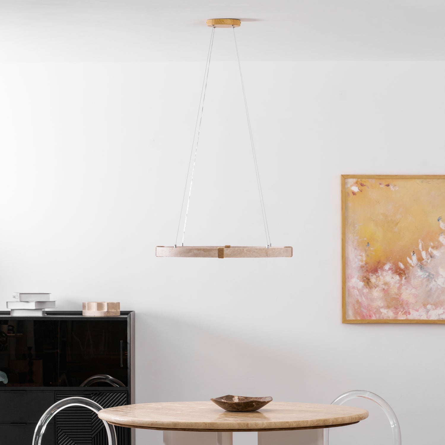 Alsilis Travertine Chandelier - Lamp Outdoor