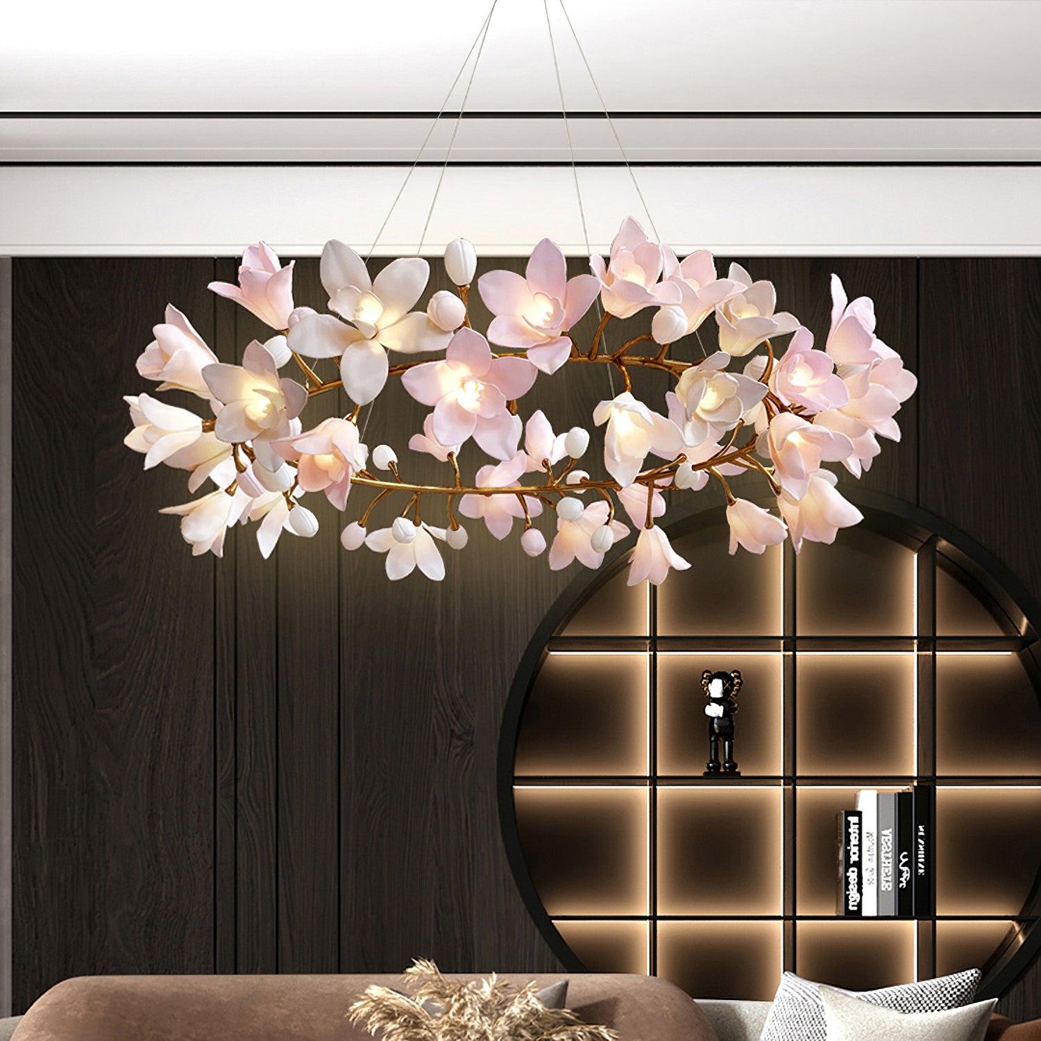 Circular Blossom Chandelier - Lamp Outdoor