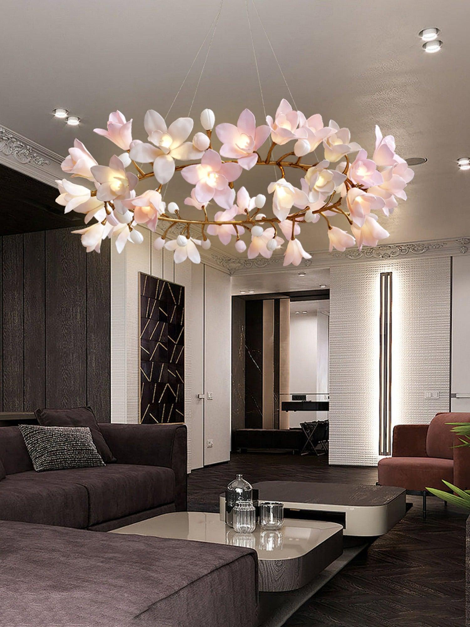 Circular Blossom Chandelier - Lamp Outdoor