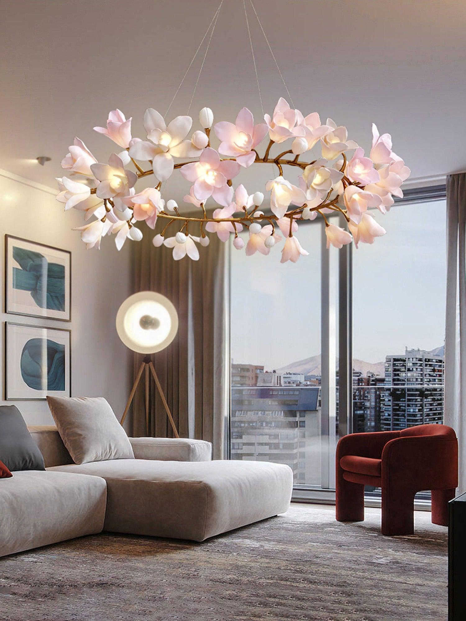 Circular Blossom Chandelier - Lamp Outdoor