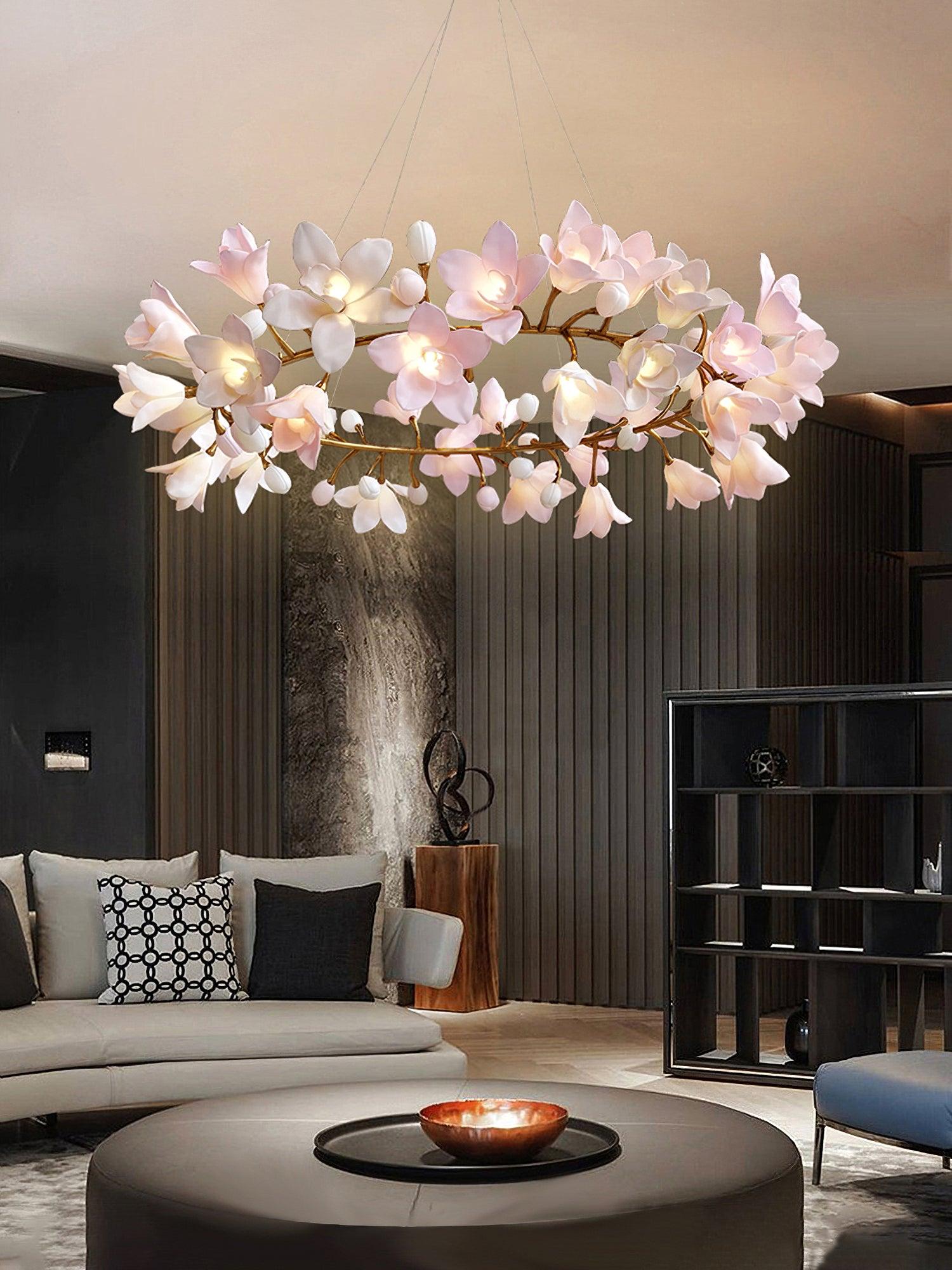 Circular Blossom Chandelier - Lamp Outdoor