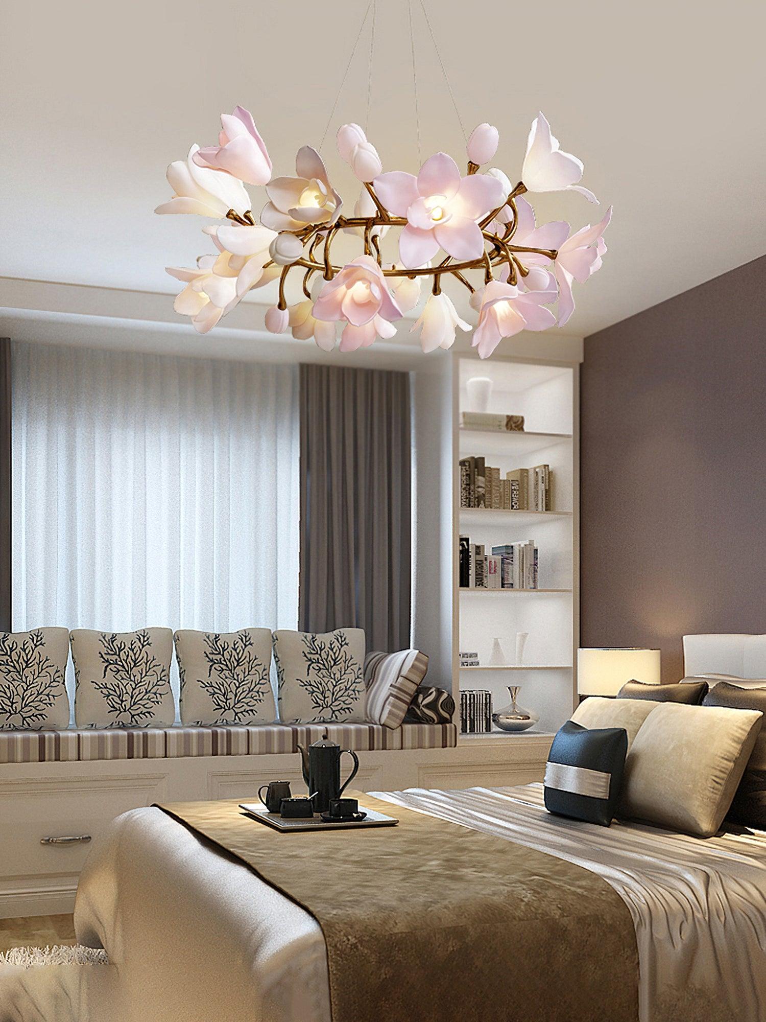 Circular Blossom Chandelier - Lamp Outdoor
