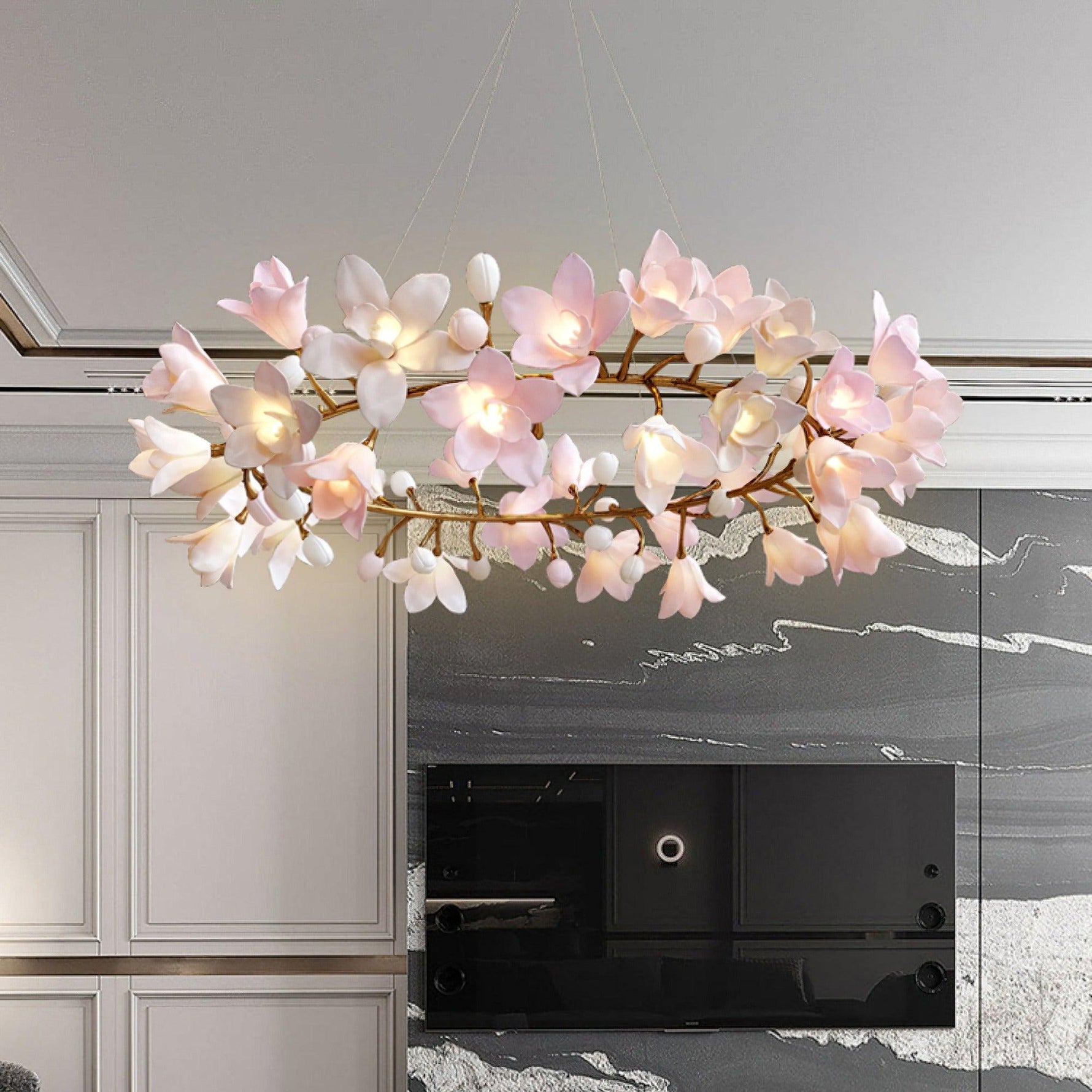 Circular Blossom Chandelier - Lamp Outdoor