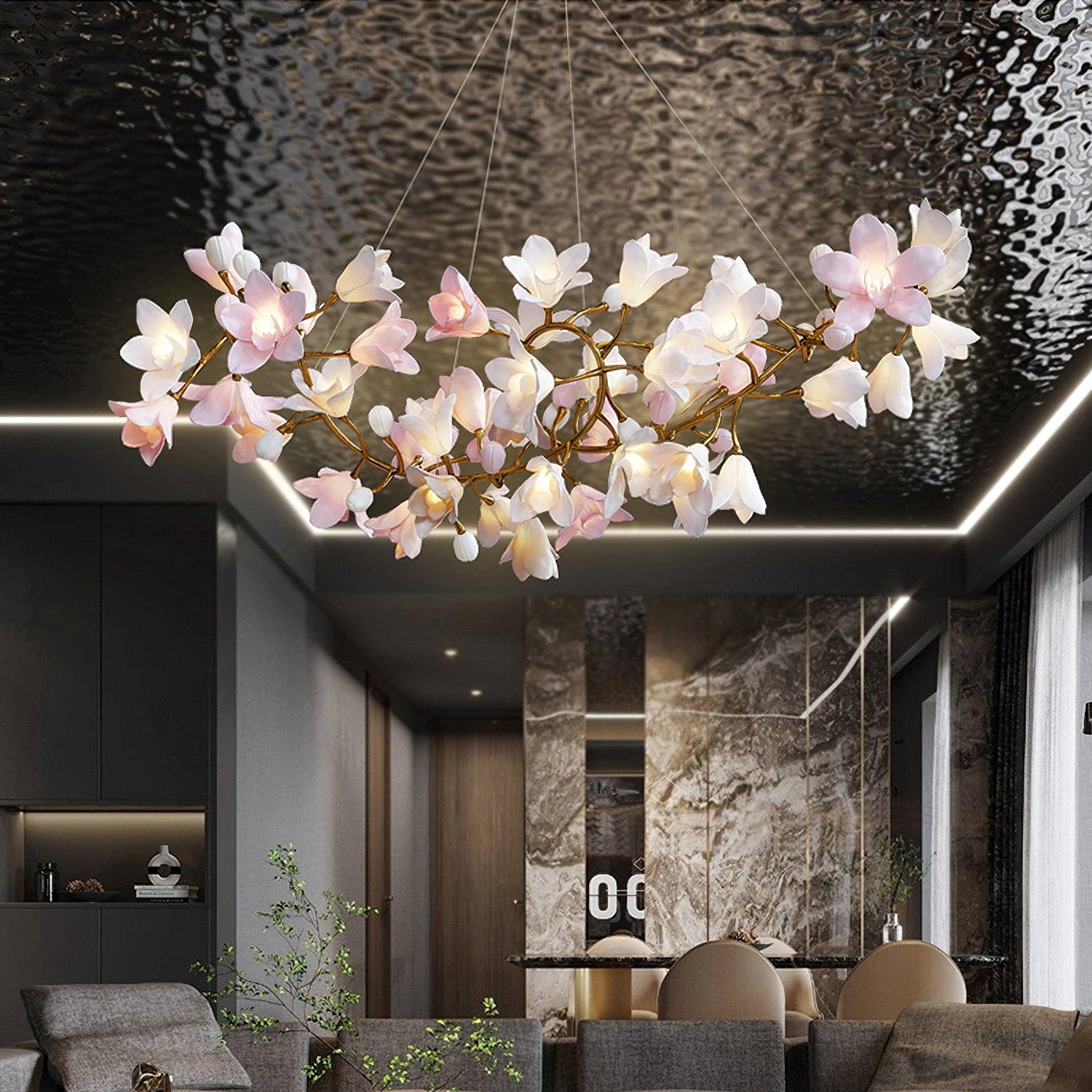 Circular Blossom Chandelier - Lamp Outdoor