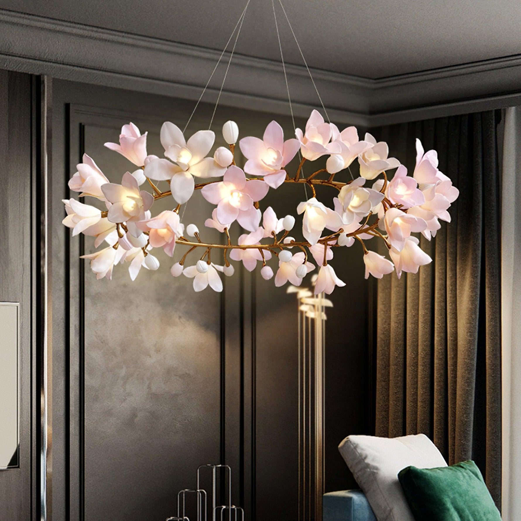 Circular Blossom Chandelier - Lamp Outdoor