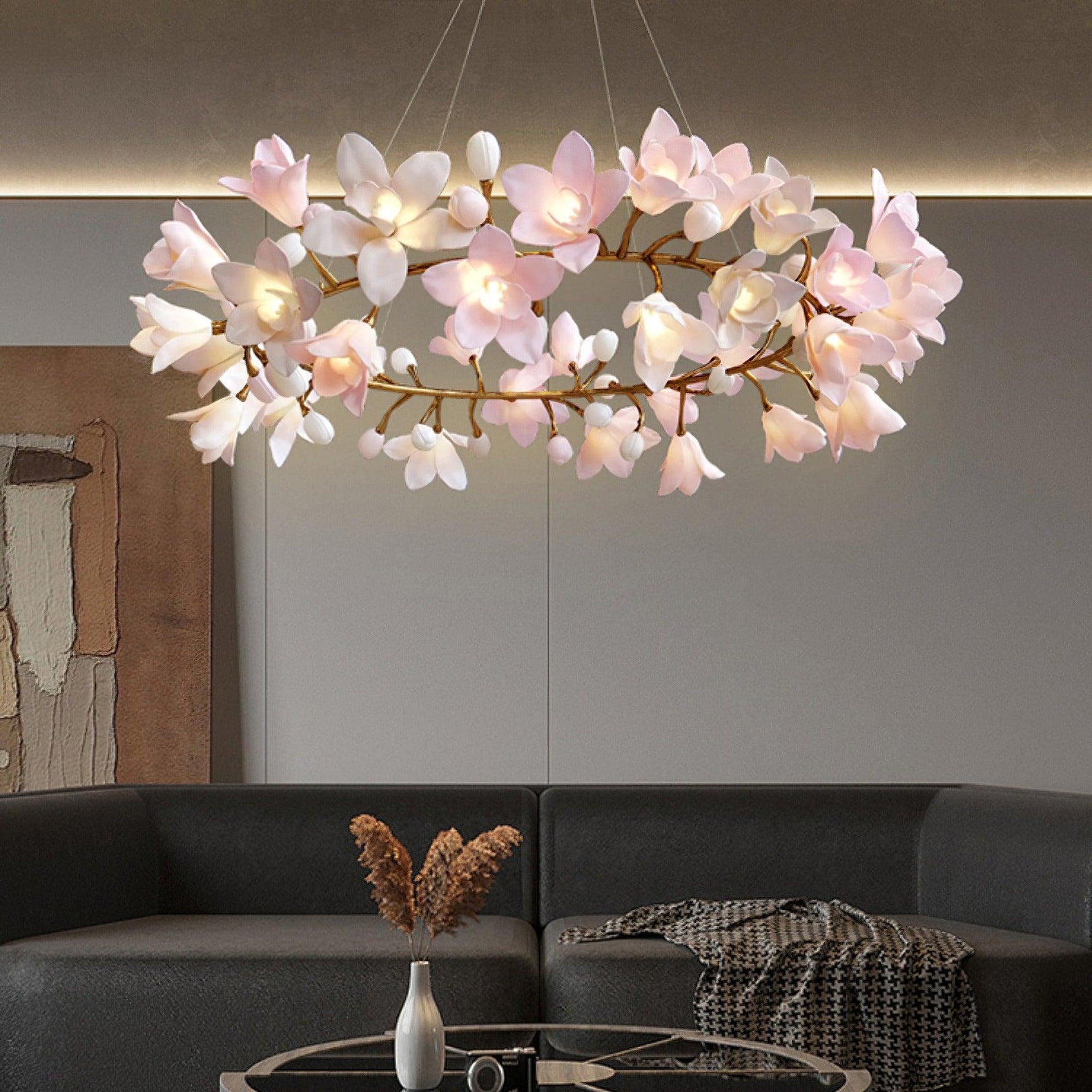 Circular Blossom Chandelier - Lamp Outdoor
