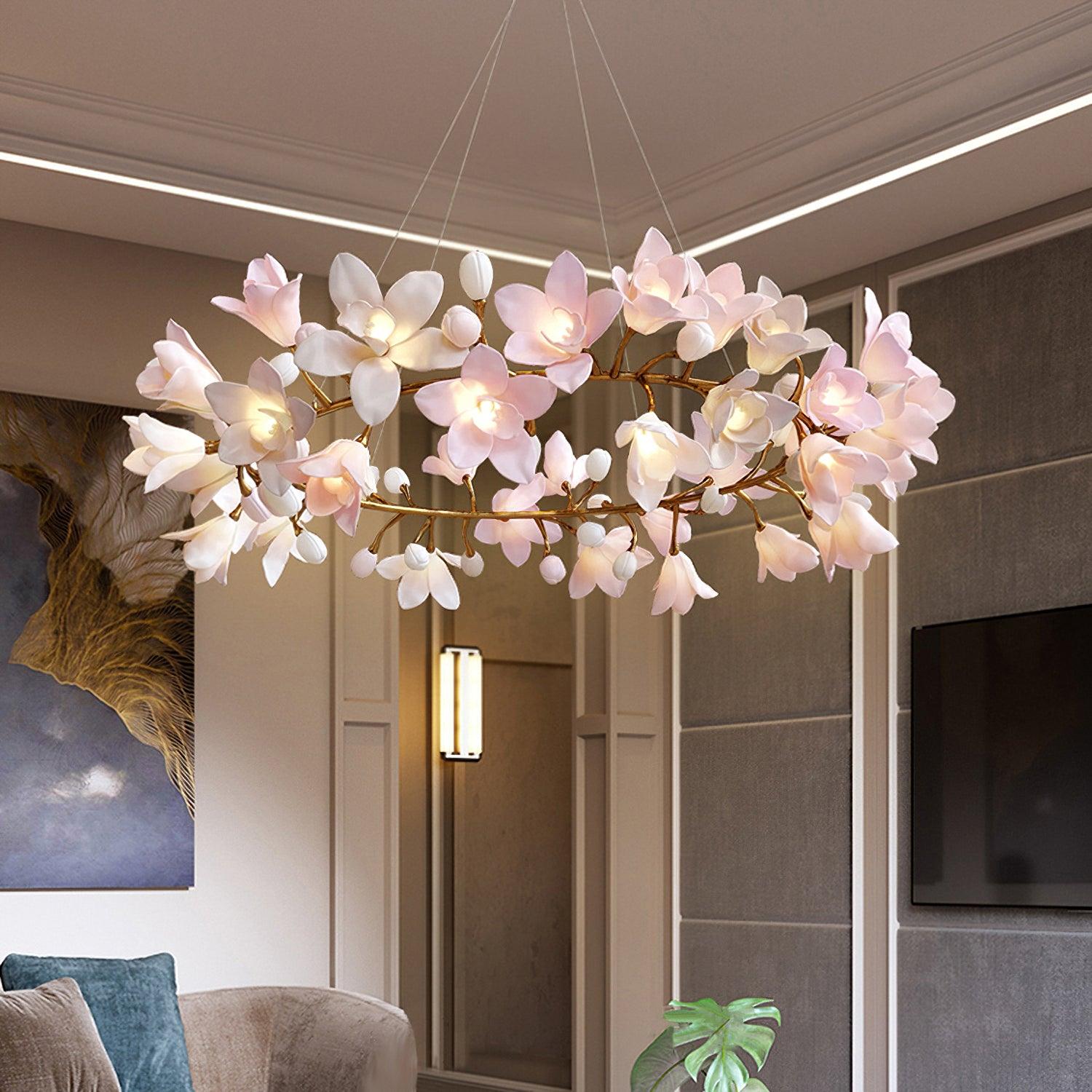 Circular Blossom Chandelier - Lamp Outdoor