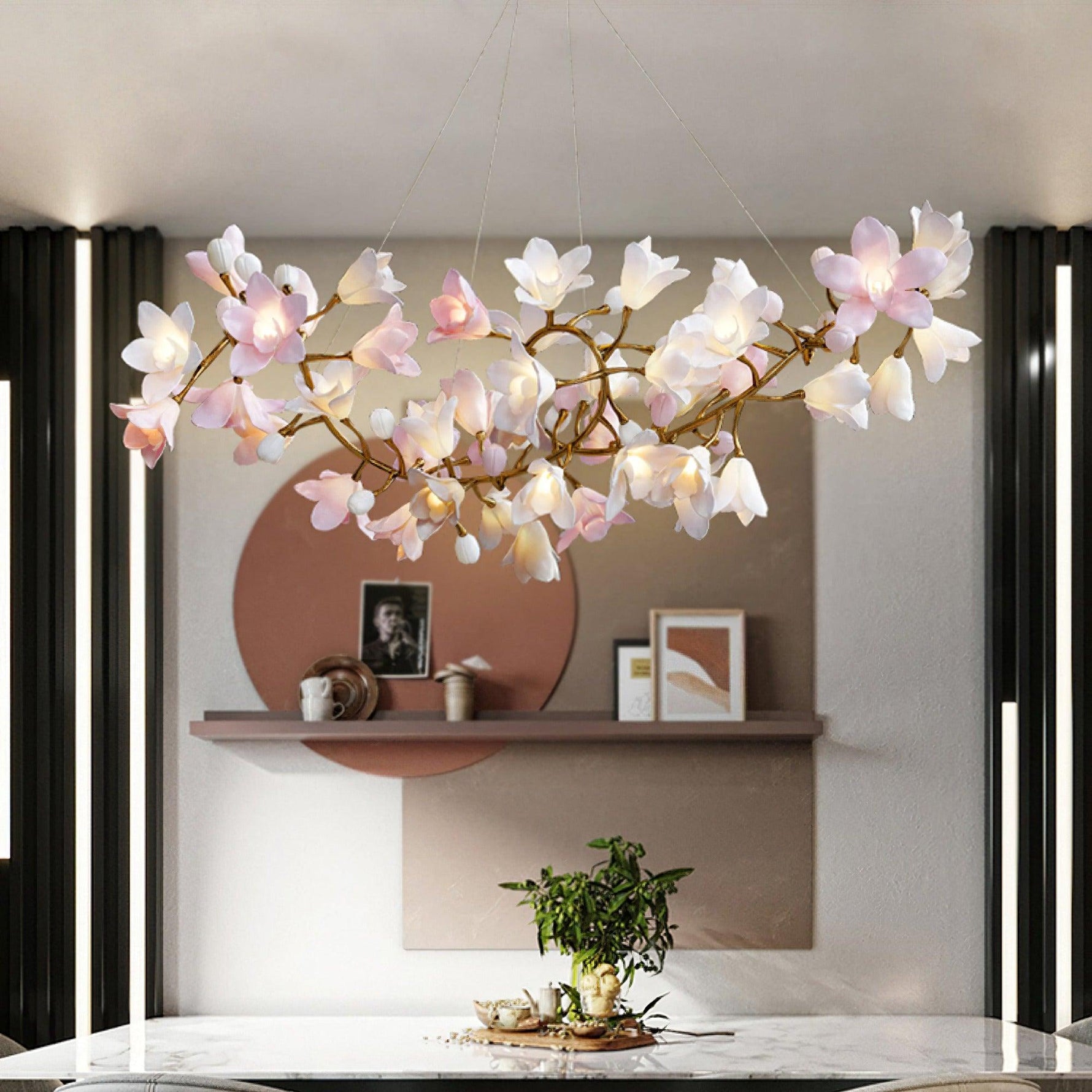 Circular Blossom Chandelier - Lamp Outdoor