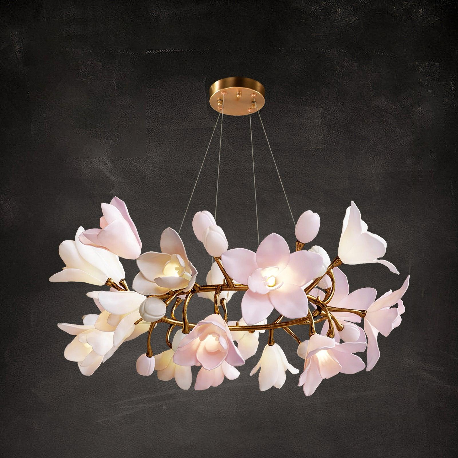 Circular Blossom Chandelier - Lamp Outdoor