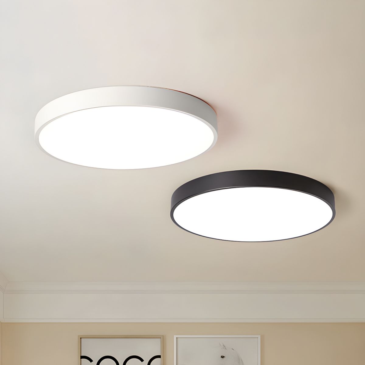 Circular Slimline Ceiling Light - Lamp Outdoor