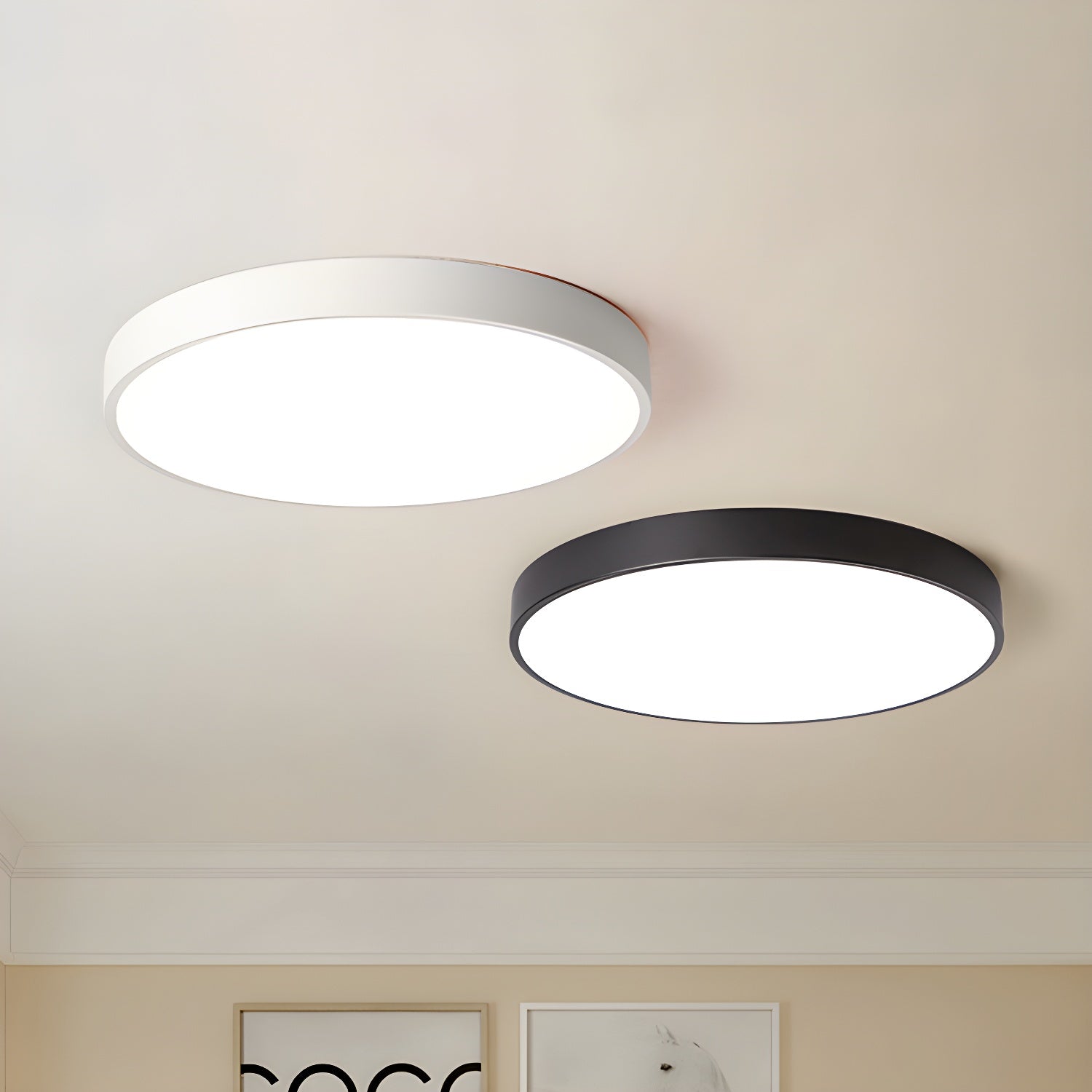 Circular Slimline Ceiling Light - Lamp Outdoor