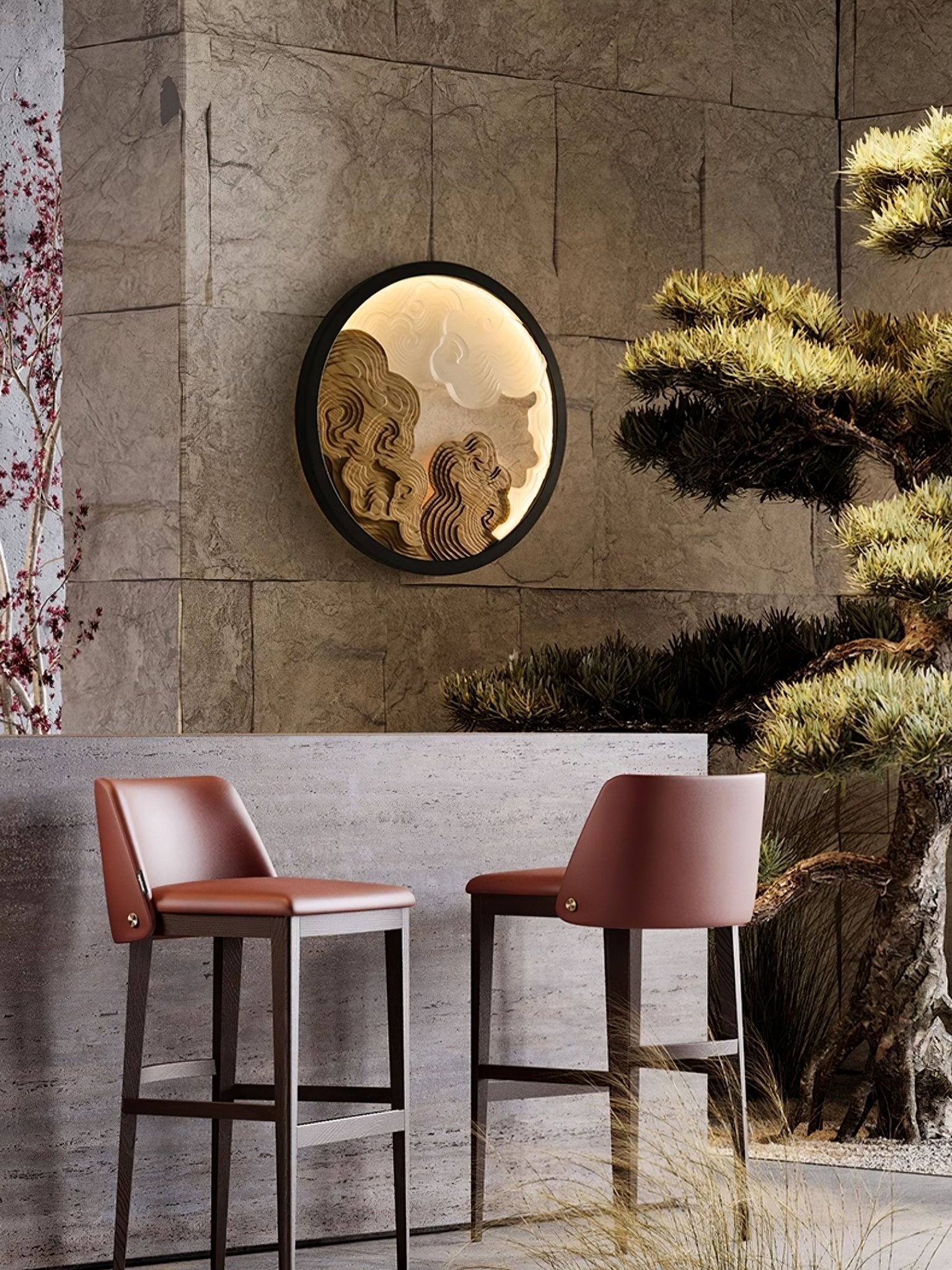 Grayson Modern Wood Wall Lamp - Lamp Outdoor