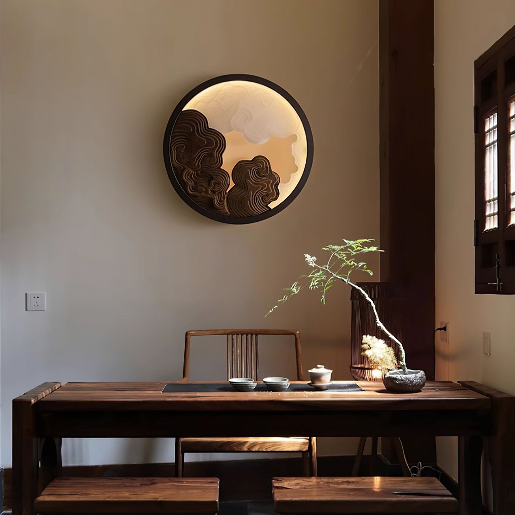 Grayson Modern Wood Wall Lamp - Lamp Outdoor