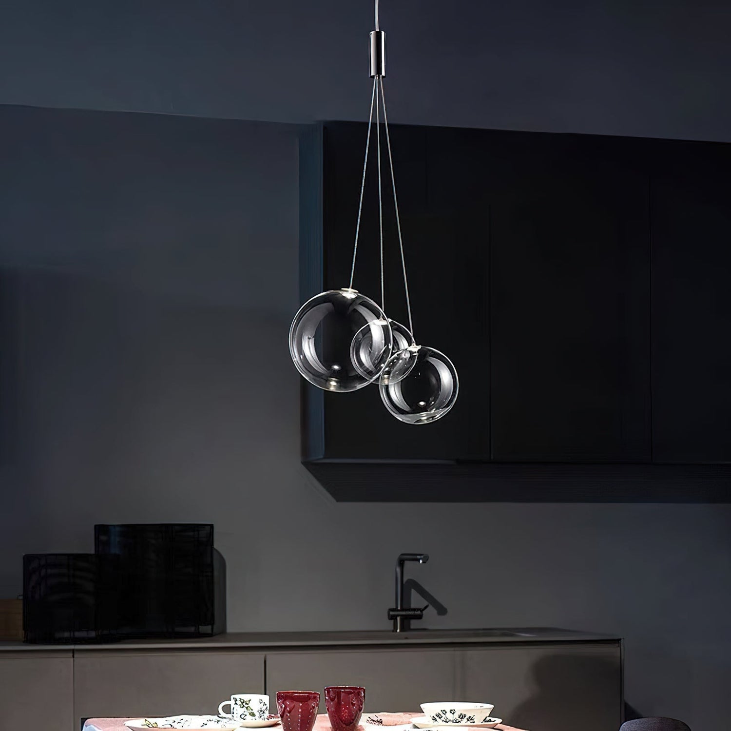 Cluster Modern Glass Pendant Light