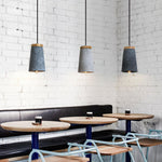 Coburg Wood Cement Pendant Light - Lamp Outdoor