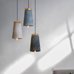 Coburg Wood Cement Pendant Light - Lamp Outdoor