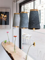 Coburg Wood Cement Pendant Light - Lamp Outdoor