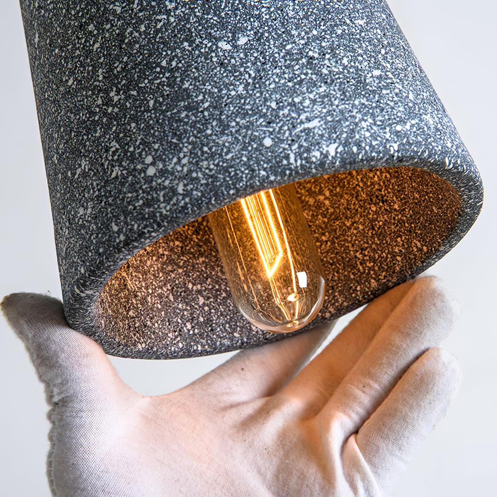 Coburg Wood Cement Pendant Light - Lamp Outdoor