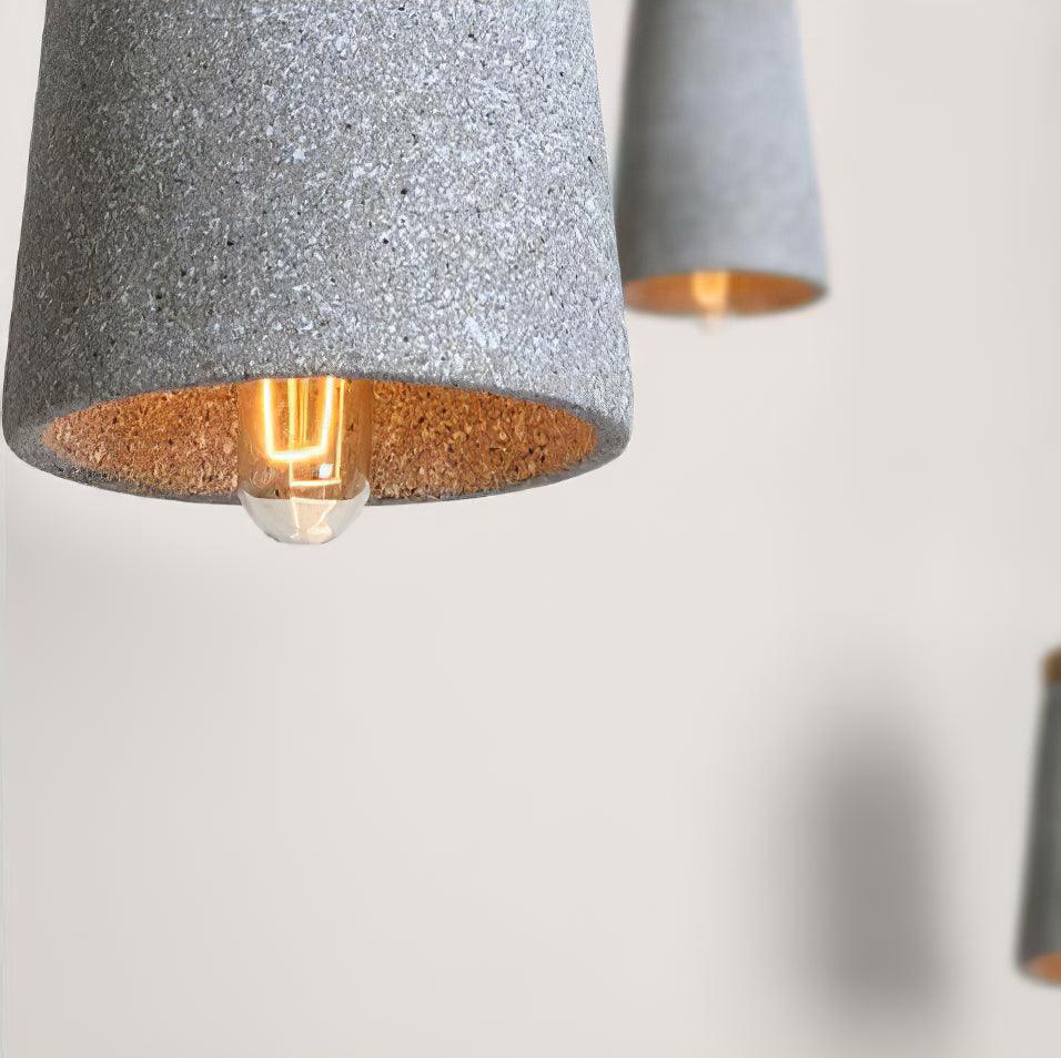 Coburg Wood Cement Pendant Light - Lamp Outdoor