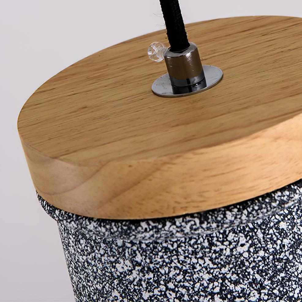 Coburg Wood Cement Pendant Light - Lamp Outdoor