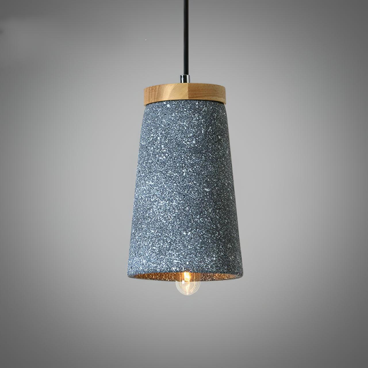 Coburg Wood Cement Pendant Light - Lamp Outdoor