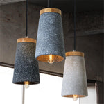 Coburg Wood Cement Pendant Light - Lamp Outdoor