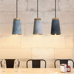 Coburg Wood Cement Pendant Light - Lamp Outdoor