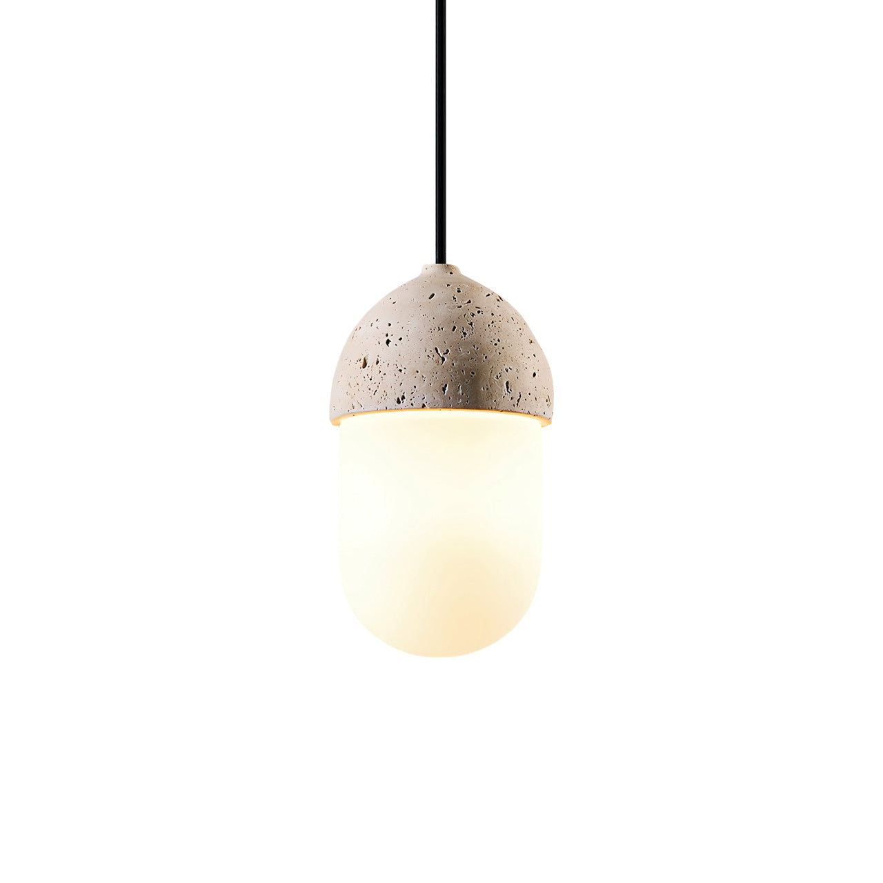 Cocina Wabi-Sabi Travertine Pendant Light