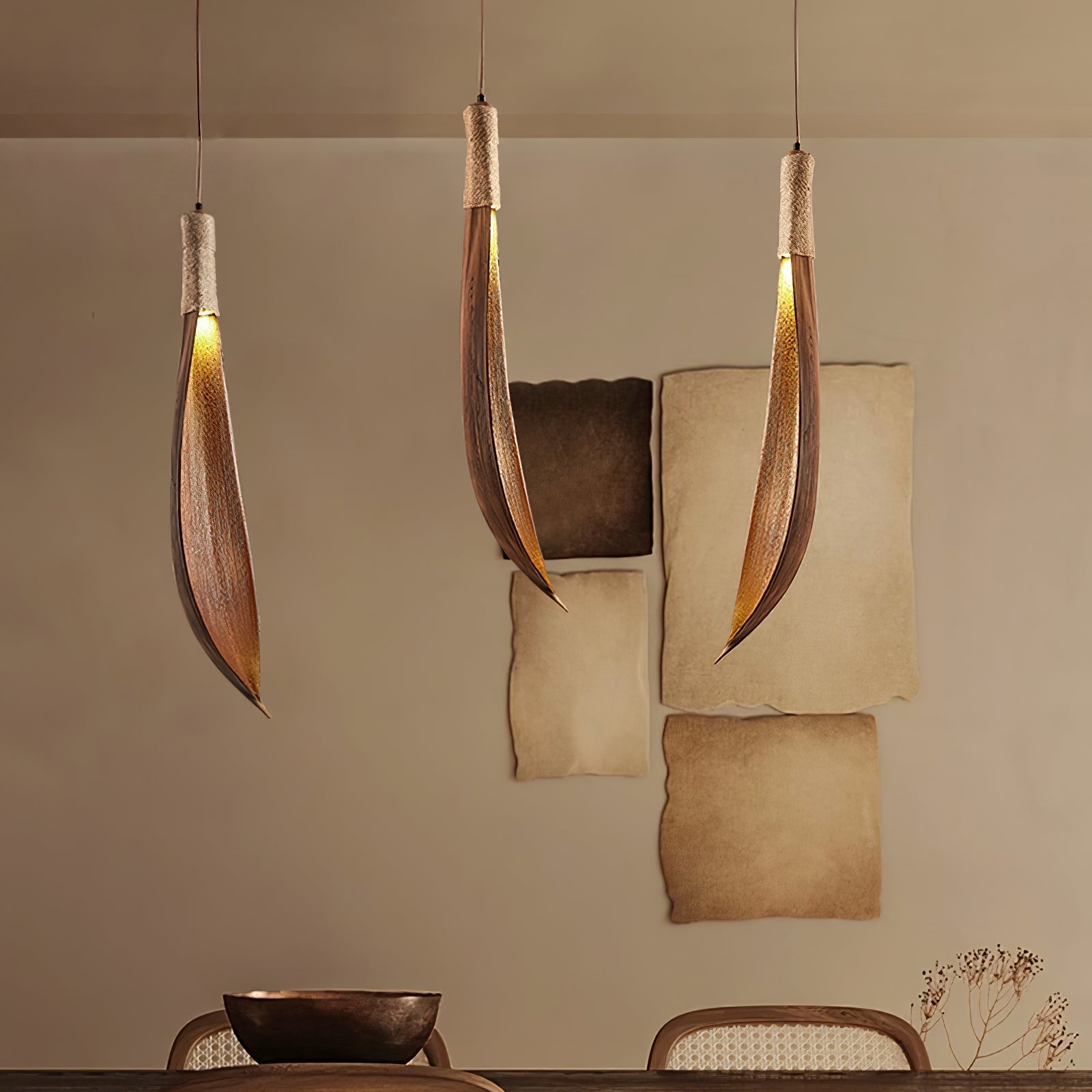 Cocoa Leaf Pendant Lamp - Lamp Outdoor