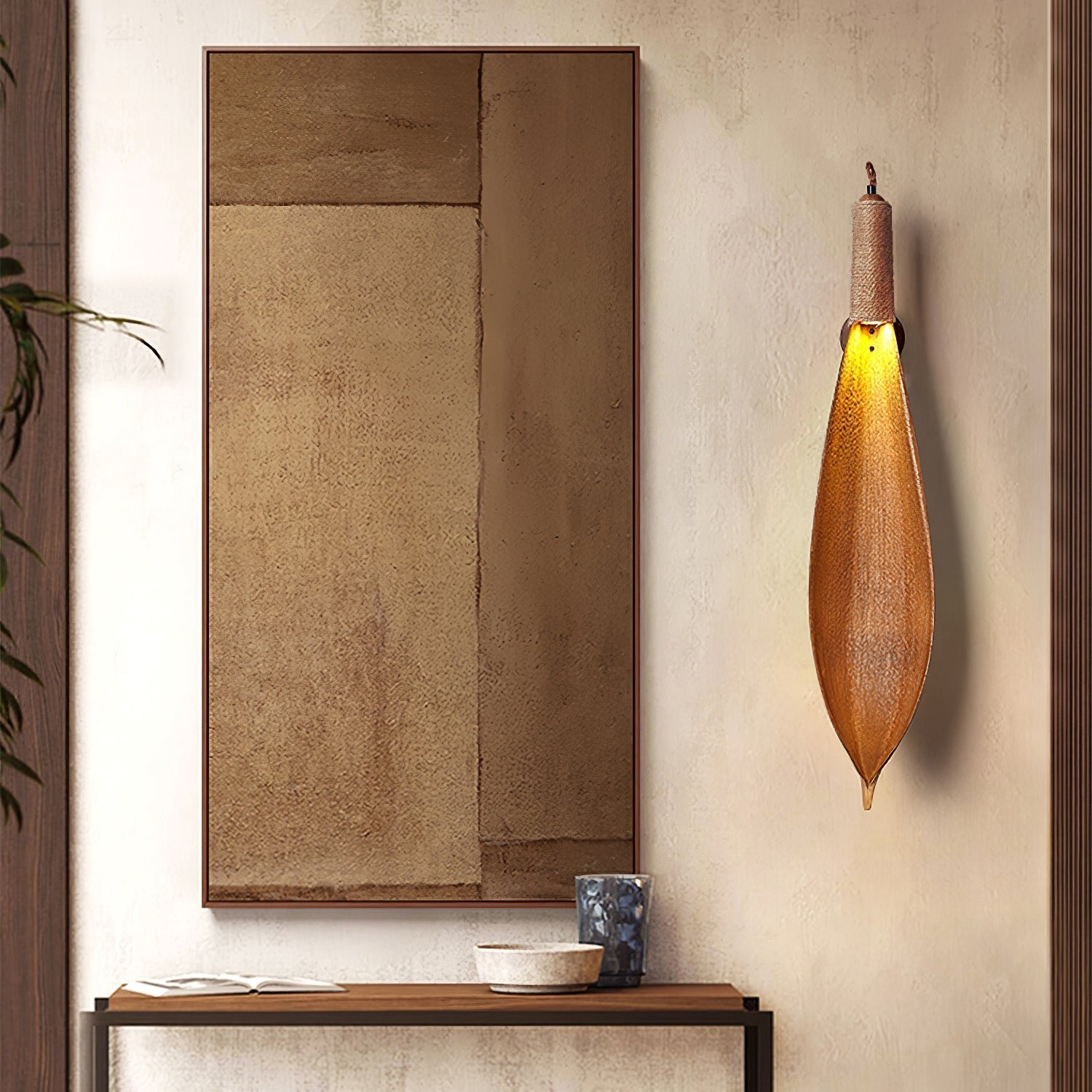 Cocoa Leaf Wall Sconce - Lamp Outdoor