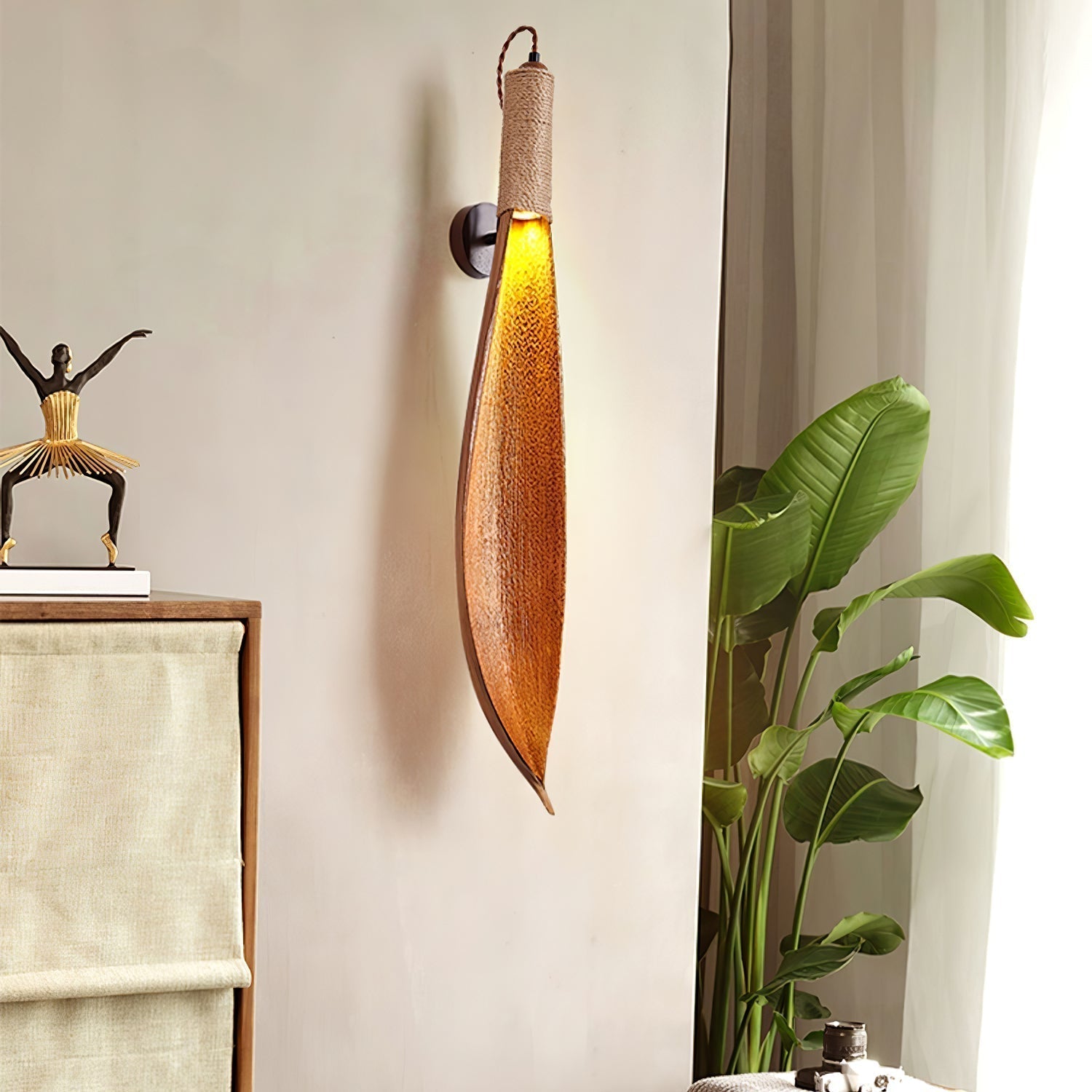 Cocoa Leaf Wall Sconce - Lamp Outdoor